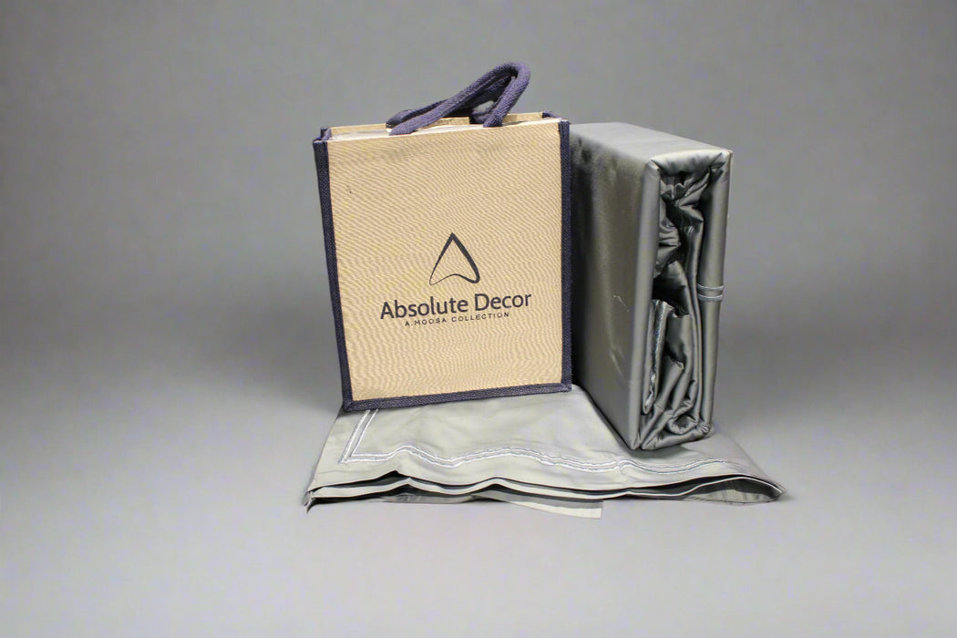 ELEGANT 100% COTTON BEDDING - GREY JENOVIC INVESTMENTS CC