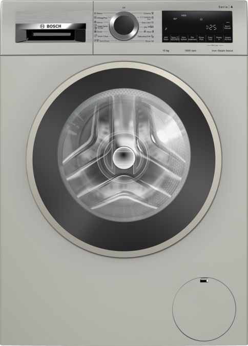 BOSCH 10KG F/L SERIES 4 SILVER INOX BSH HOME APPLIANCES