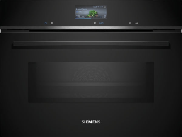 SIEMENS IQ700 45L BUILT-IN COMPACT MICROWAVE BLACK BSH HOME APPLIANCES