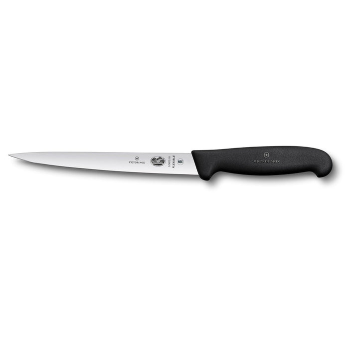 VICTORINOX 18CM FILLETING KNIFE BLACK HEMCO TRADING CC