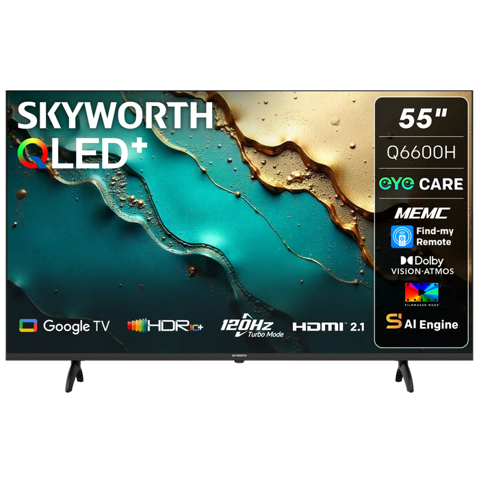 SKYWORTH 55'' QLED GOOGLE TV FURNTECH