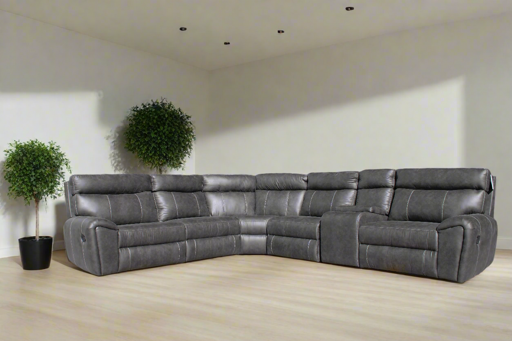 5PCE HUNTER CNR L/S 2ACT - TAURUS CHARCOAL EARTHLINE FURNITURE