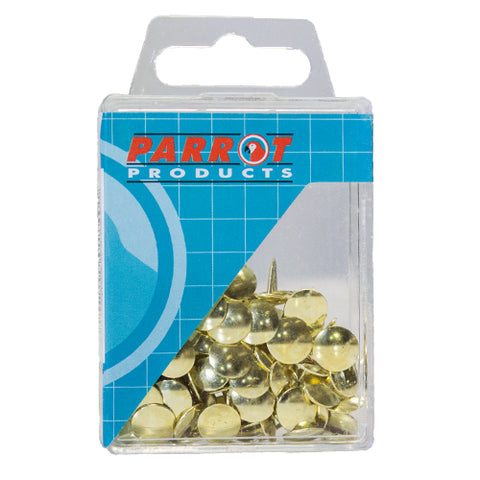 DRAWING PINS BRASS PACK 100 PARROT PRODUCTS