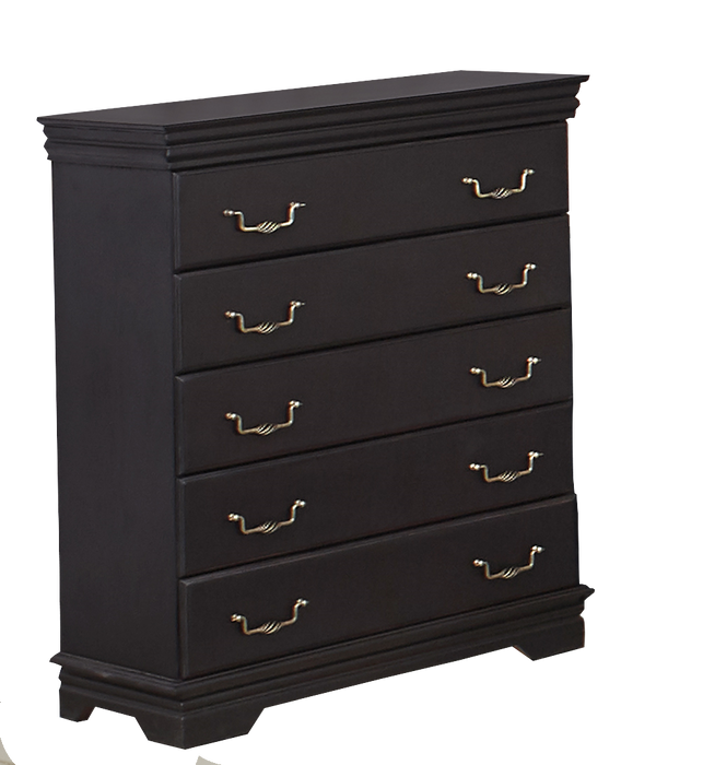 CLAUDIA CHEST OF DRAWERS DARK MAHONGANY LINEAR CLASSICA
