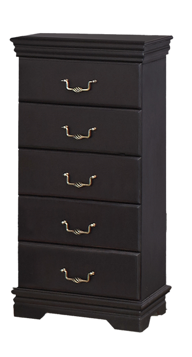 CLAUDIA TALL BOY DARK WALNUT/R5 HANDLES LINEAR CLASSICA