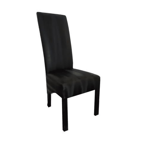 FOX BLACK DINING CHAIR HIGH BACK RED ROOSTER