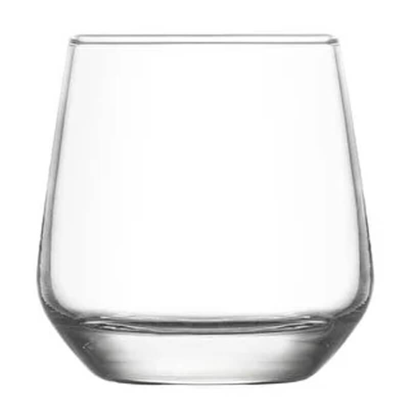 LAL WHISKEY 345ML S/6 TRANS NATAL CUT GLASS