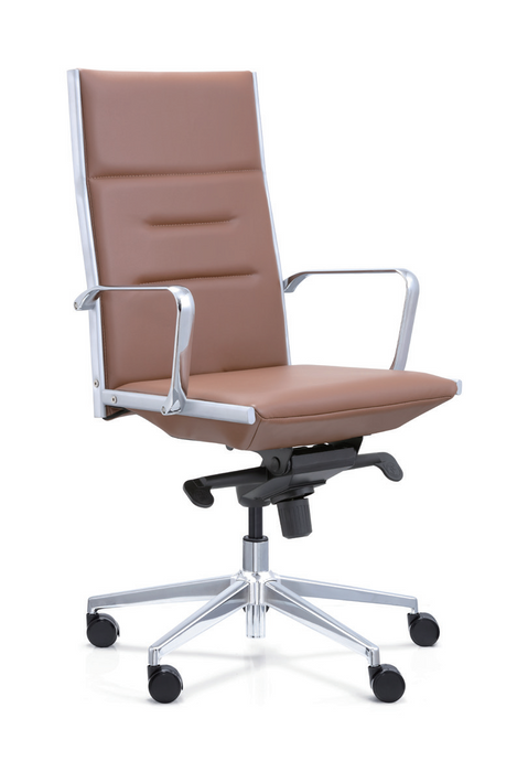 HT-305A HIGHBACK CHAIR (BROWN PU-120KG)