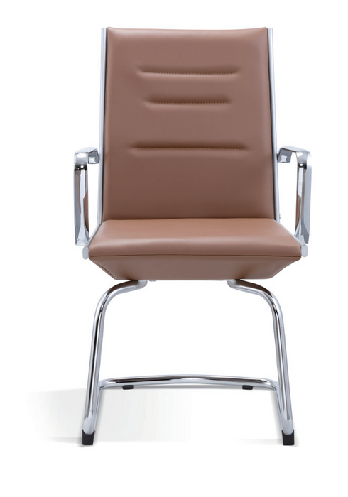 HT-305D VISITOR CHAIR (BROWN PU-120KG)