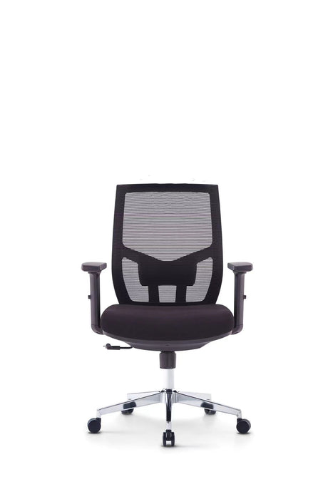 HT-5704B MED BACK REV CHAIR BLACK STELLAR LIMITED