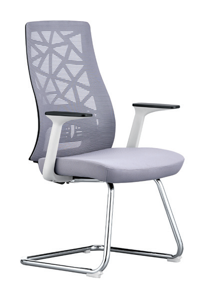 HT-9061DW VISITOR CHAIR (LIGHT GREY-120KG)