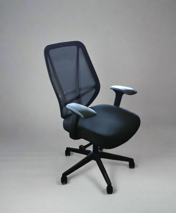 HT-702B MEDIUM BACK CHAIR (BLACK-120KG) STELLAR LIMITED