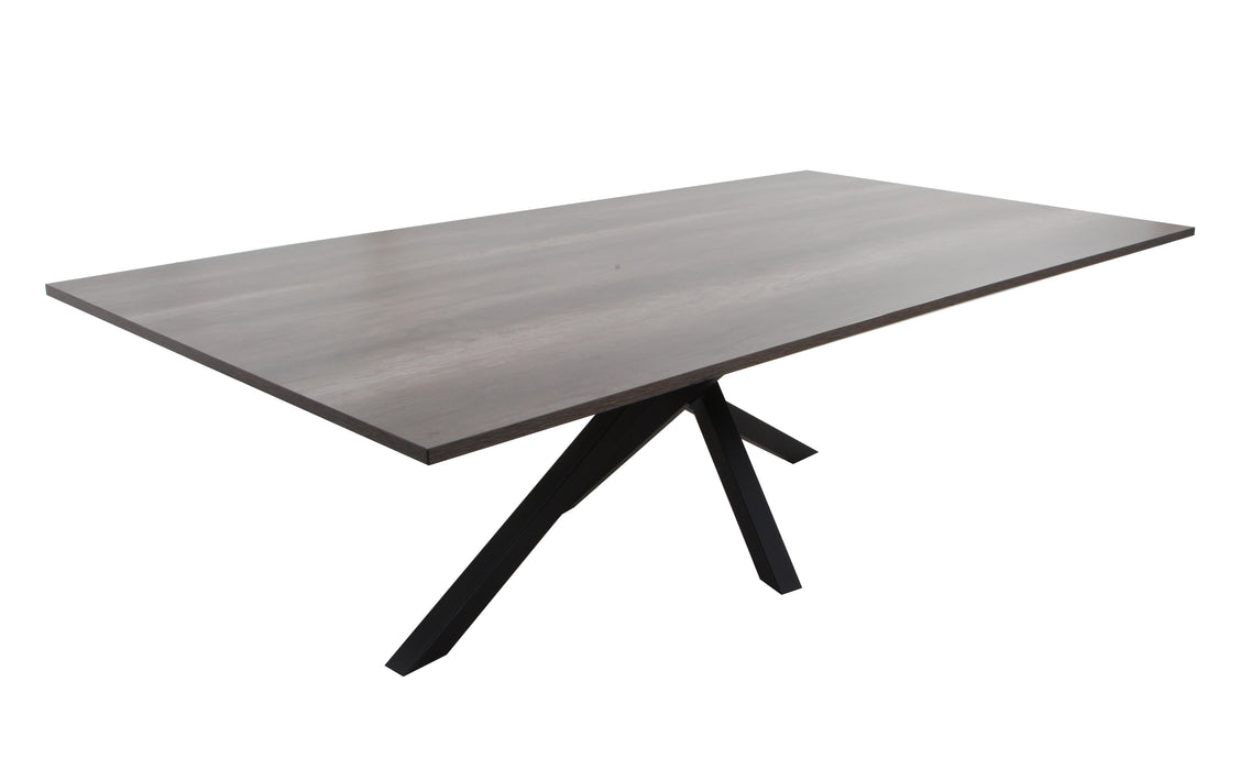 MONACO BOARDROOM TABLE (MONUMENT OAK & BLACK FRAME DESK & CHAIR