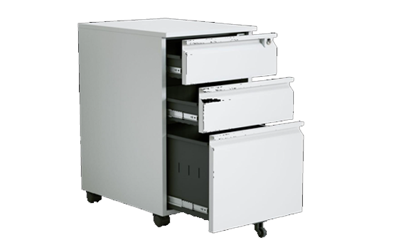 Mobile 3 Drawer - No Handle (White) KTMM INVESTMENT PTY LT