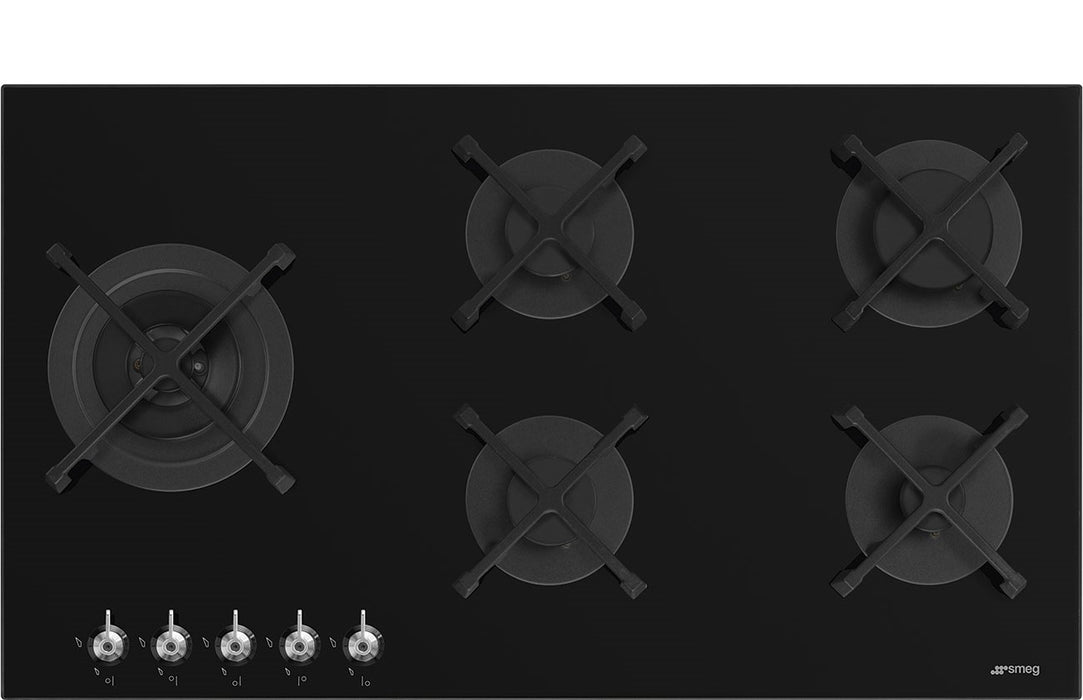 SMEG 90CM 5BRN CLASSIC GAS ON GLASS HOB SMEG