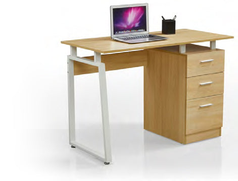 SG-029 OFFICE DESK (OAK/WHITE) 1.1M