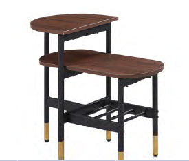 SG-145 COFFEE TABLE (BROWN OAK/BLACK)