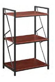 SG-150 STORAGE RACK (BROWN OAK/ BLACK) 60X40X90CM