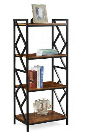SG-151 STORAGE RACK (BROWN OAK/ BLACK) 60X40X140CM