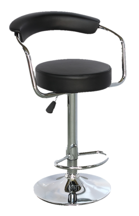 LINX SNUG BARSTOOL BLACK FABRIC CDEN