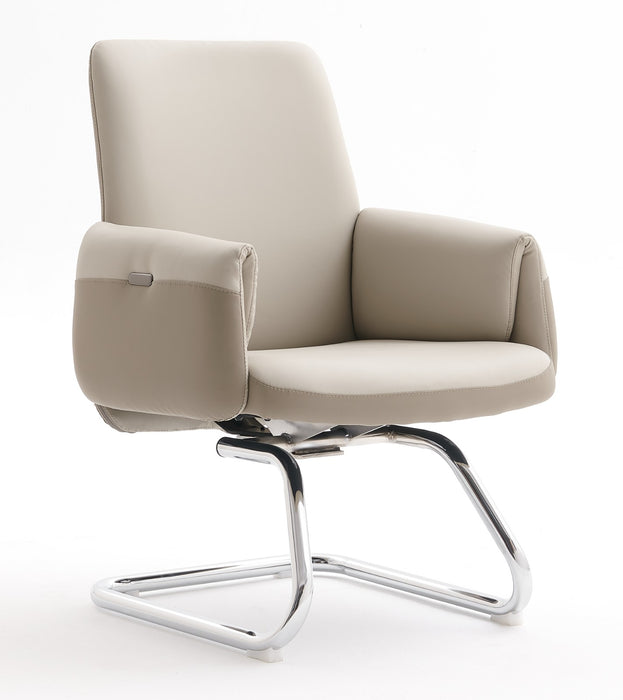 SP-1102D VISITOR CHAIR (BROWN/BEIGE-120KG)