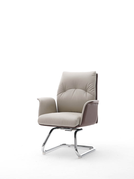 SP-401D VISITOR CHAIR (BROWN/BEIGE-120KG)