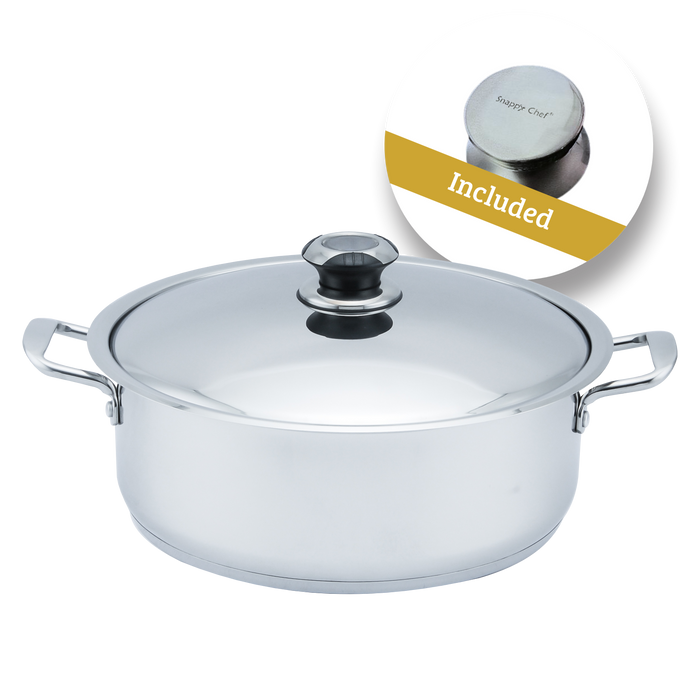 SNAPPY CHEF 8L CASSEROLE POT SS SNAPPY CHEF