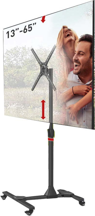 BARKAN MOBILE TV CART - TILT AND ADJUSTABLE 13" 65" BARK