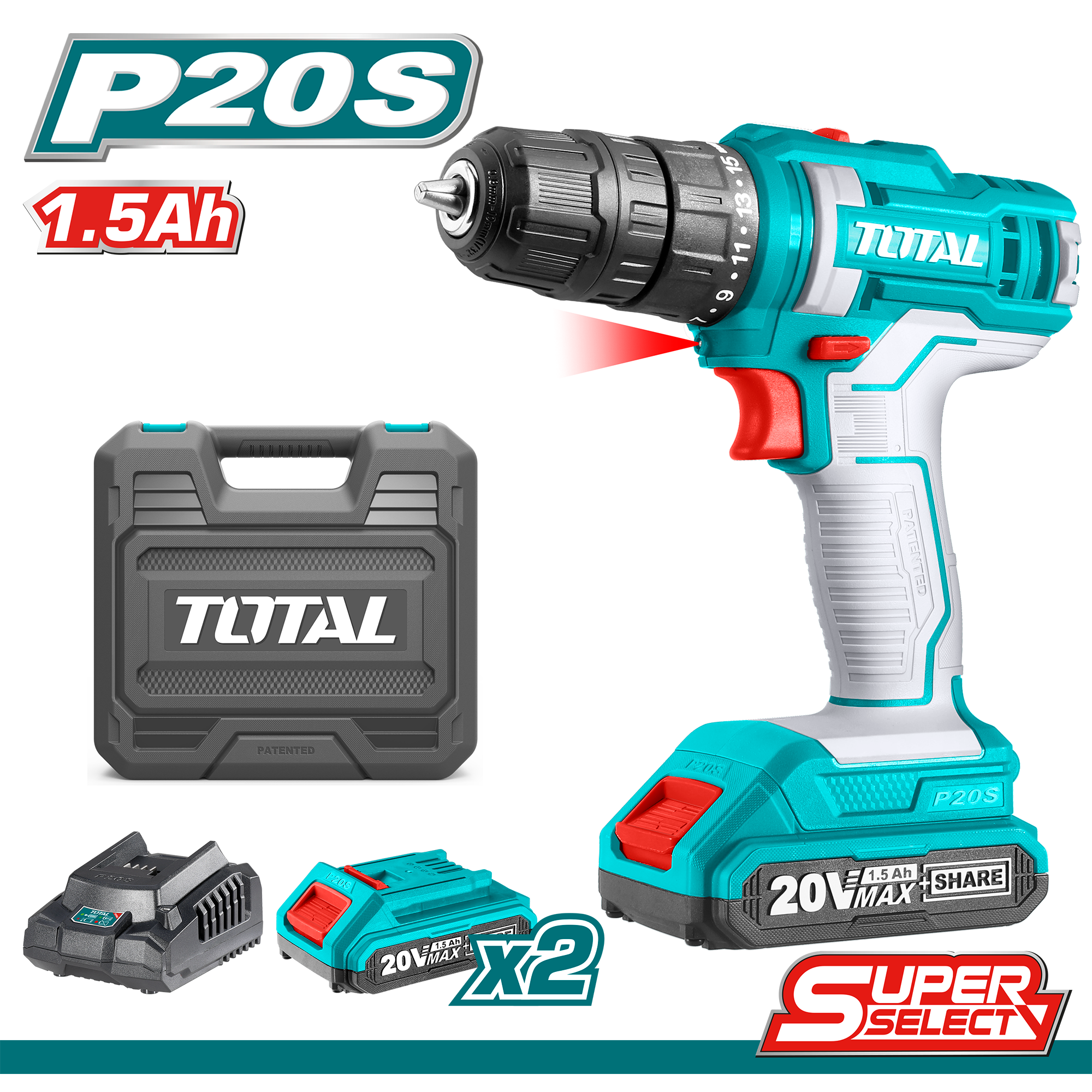 TOTAL TOOLS LITHIUM-ION CORDLESS DRILL 20V TOTAL TOOLS NAMIBIA