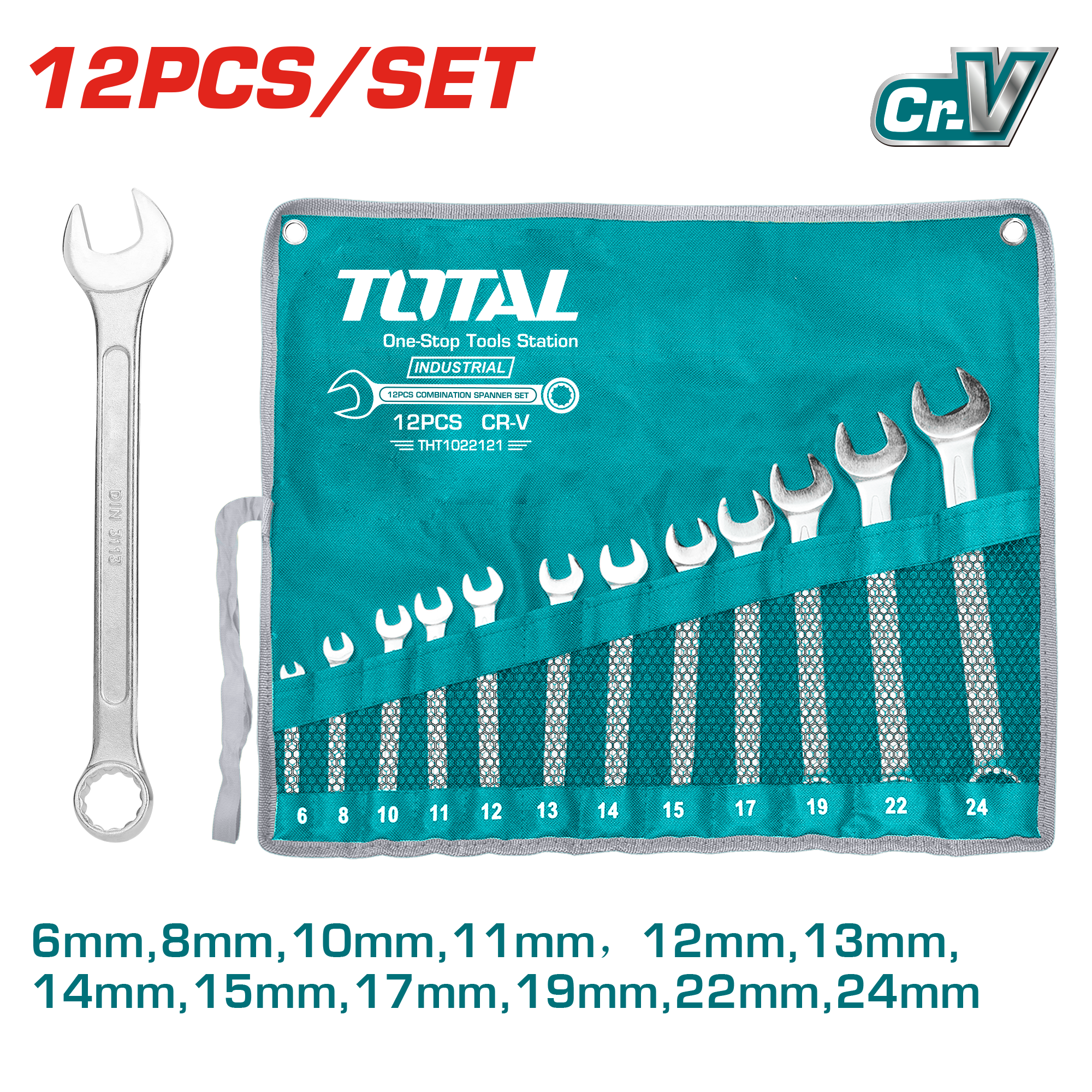 TOTAL TOOLS 12PCE COMBINATION SPANNER SET TOTAL TOOLS NAMIBIA