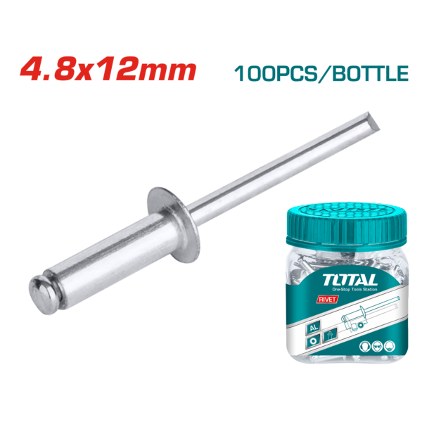 TOTAL TOOLS RIVET 4.8X12MM (100MM) TOTAL TOOLS NAMIBIA