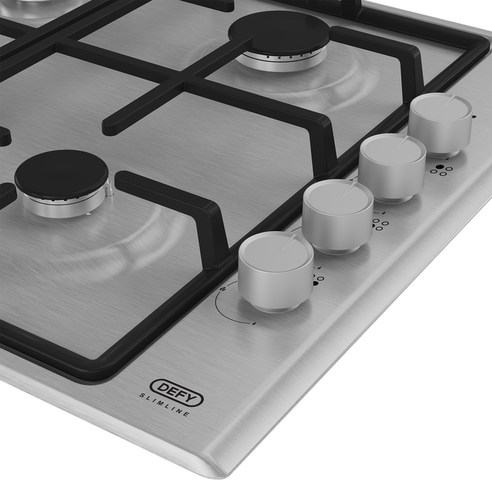 DEFY 60CM 4BRN GAS HOB SS DEFY