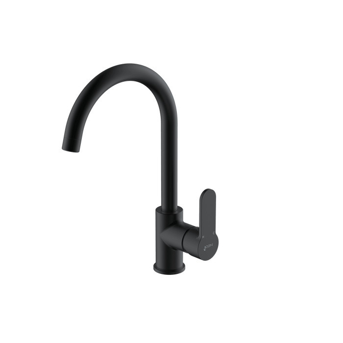 AQUARIUS SINK MIXER SIDE LEVER BLK