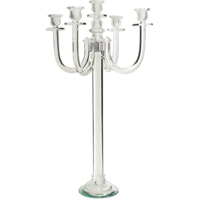 CRYSTAL 5 ARM CANDELABRA 70CM