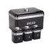 CH OPULENCE BREAD BIN & 3PCS CANISTERS - BLACK MABR