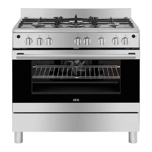 AEG 90CM 5BRN SS FULL GAS STOVE AEGG