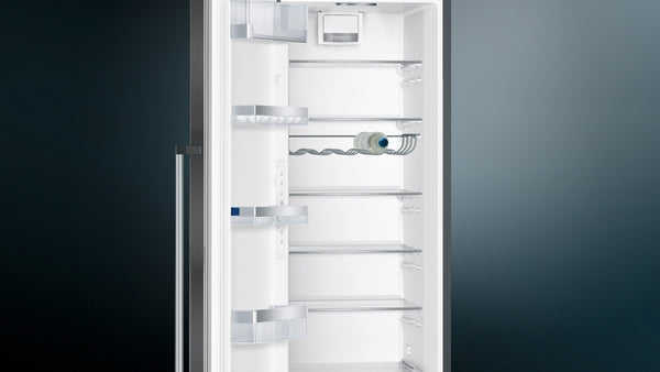 SIEMENS IQ500 346L UPRIGHT FRIDGE BLACK STEEL BSH HOME APPLIANCES