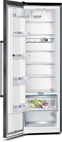 SIEMENS IQ500 346L UPRIGHT FRIDGE BLACK STEEL BSH HOME APPLIANCES