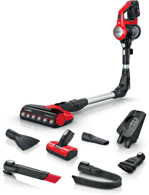 Bosch Unlimited 7 ProAnimal cordless vacuum red front view