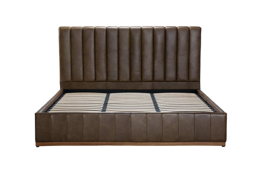 MINGBO QUEEN BED DARK BROWN MING