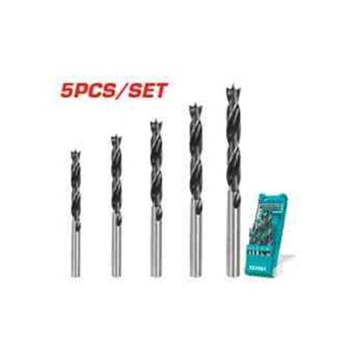 TOTAL TOOLS 5PCE WOOD DRILL BIT SET TOTL