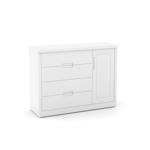 TUTTO CHEST OF DRAWERS, 1 DOOR WHITE MATI