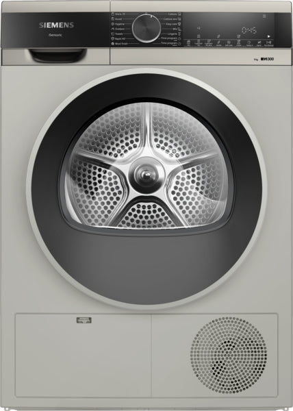 SIEMENS IQ300 9KG CONDENSER DRYER SILVER INOX BSH HOME APPLIANCES