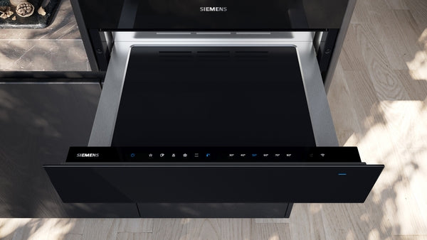 SIEMENS IQ700 60CM WARMER DRAWER BLACK BSH HOME APPLIANCES