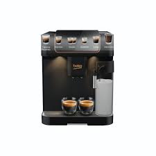 Beko CEG7404C coffee machine black touchscreen front view