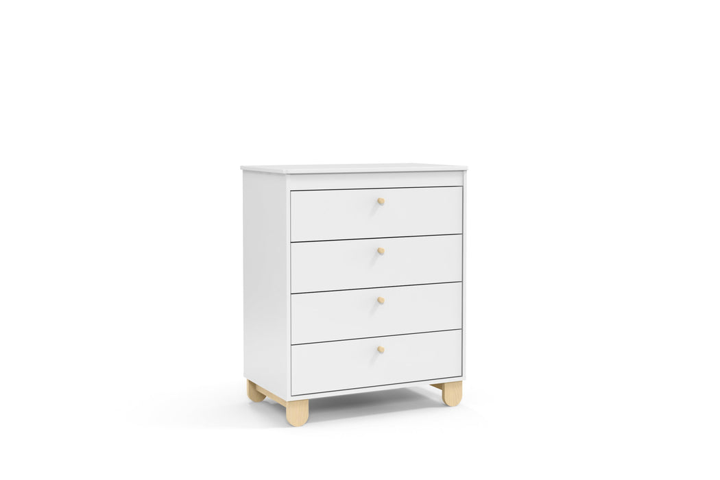 ZUPY CHEST OF DRAWERS WHITE/NATURAL MATI