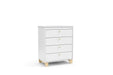 ZUPY CHEST OF DRAWERS WHITE/NATURAL MATI