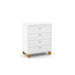 ZUPY CHEST OF DRAWERS OFF WHITE/ECO WOOD MATI