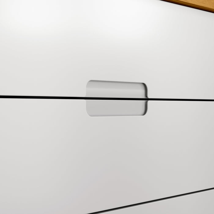 TUTTO CHEST OF DRAWERS, 1 DOOR WHITE/FREIJO MATI