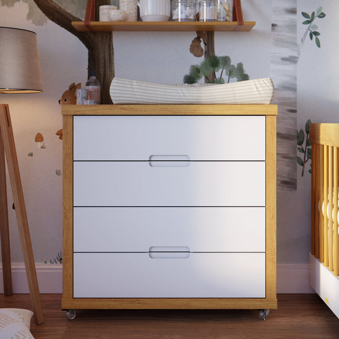 TUTTO CHEST OF DRAWERS WHITE/FREIJO MATI